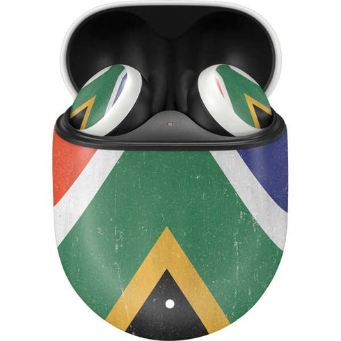 South Africa Flag Distressed Google Pixel Buds Skin